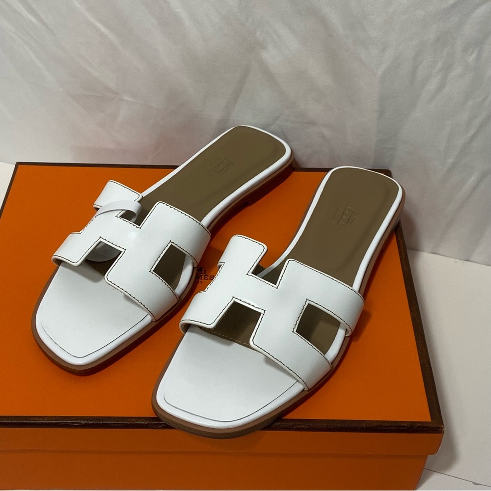 White Women's Slide Sandals💜💜